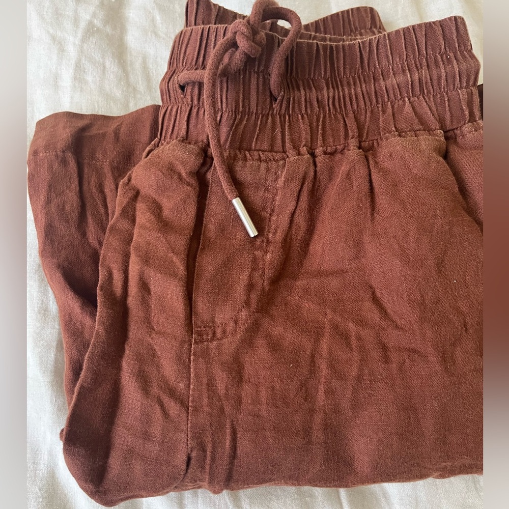 Quince European Linen Wide Leg Pants